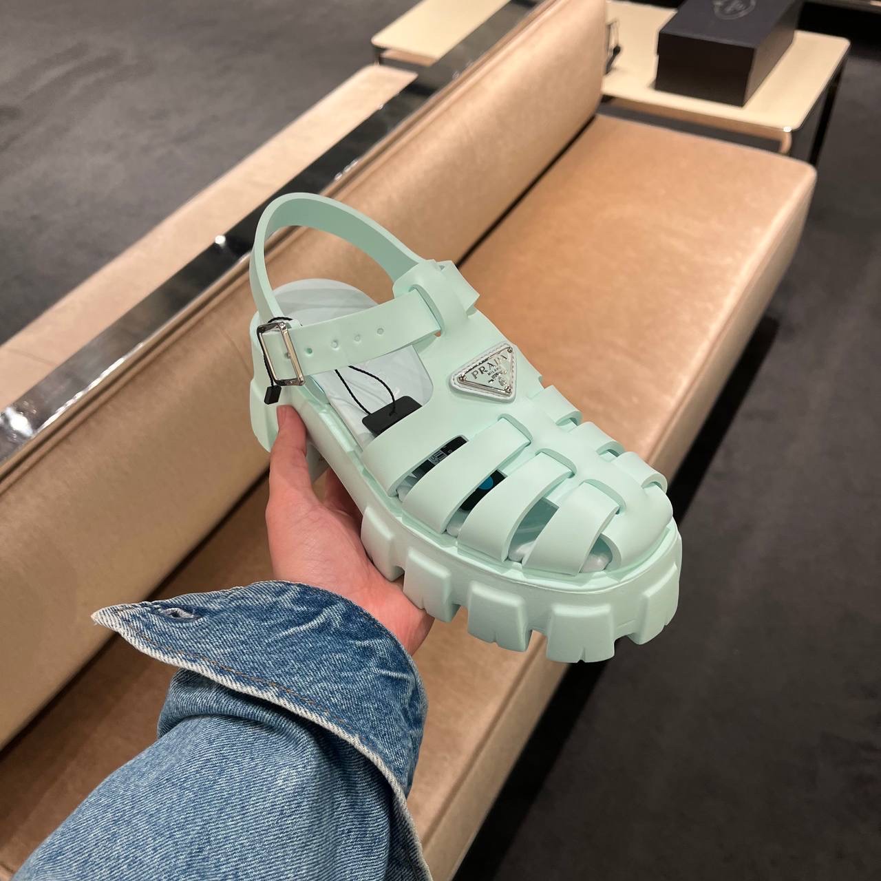 PRADA Sandals front view - Women's luxury Shoes