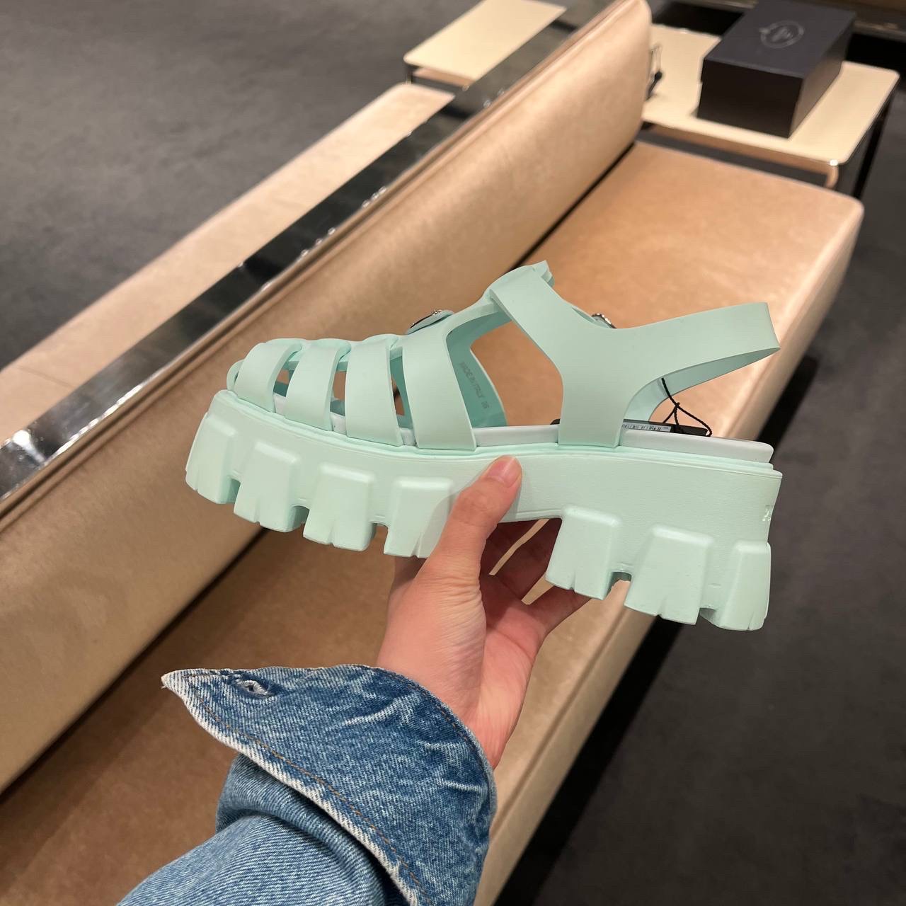 PRADA Sandals side view - Women's luxury Shoes
