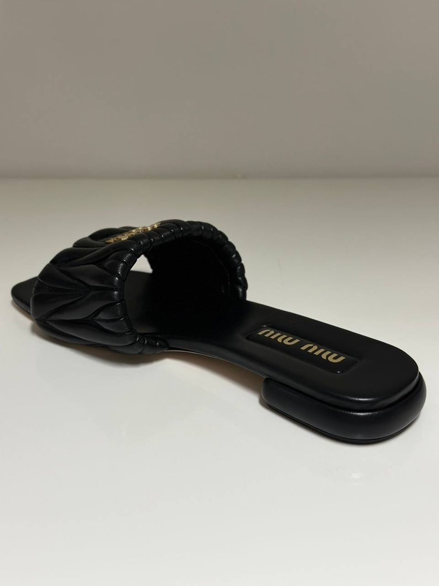 MIU MIU Slides side view - Women's luxury Shoes