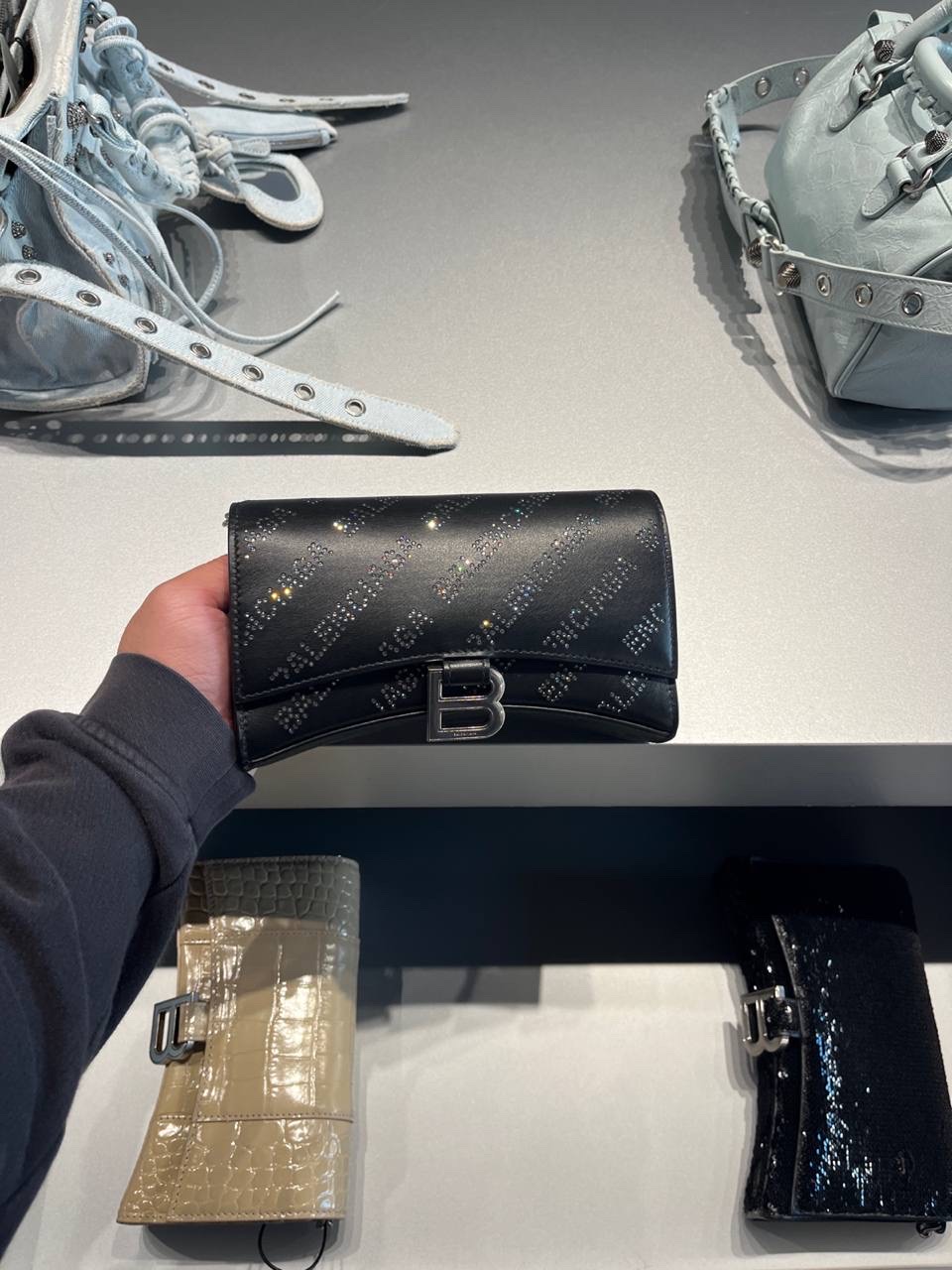 BALENCIAGA Clutch bags front view - Women's luxury Bags