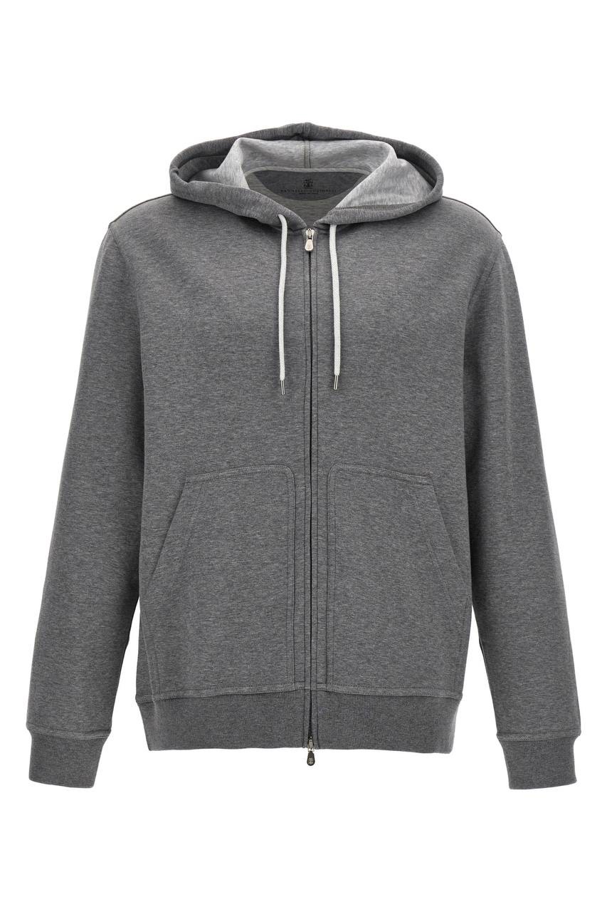 BRUNELLO CUCINELLI Hoodies front view - Men's luxury Clothes