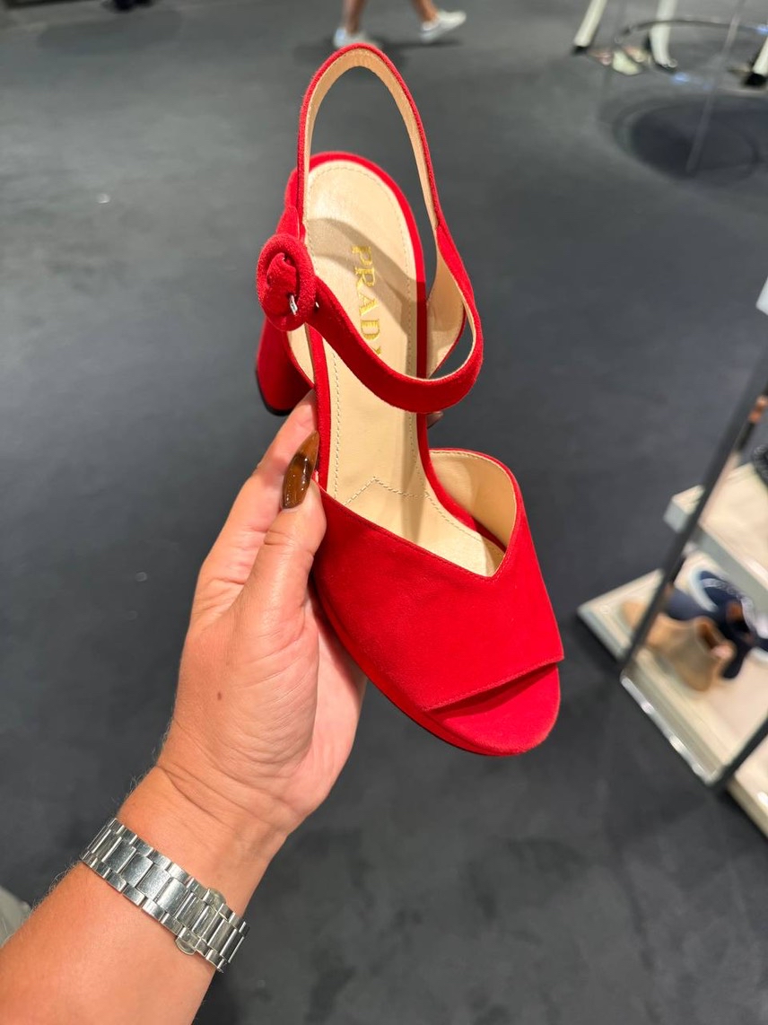 PRADA Sandals side view - Women's luxury Shoes