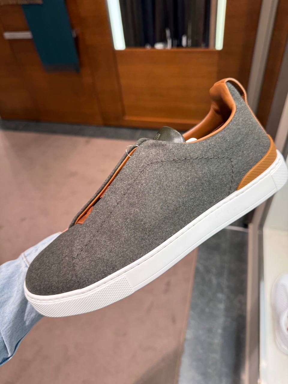 ERMENEGILDO ZEGNA Sneakers front view - Men's luxury Shoes