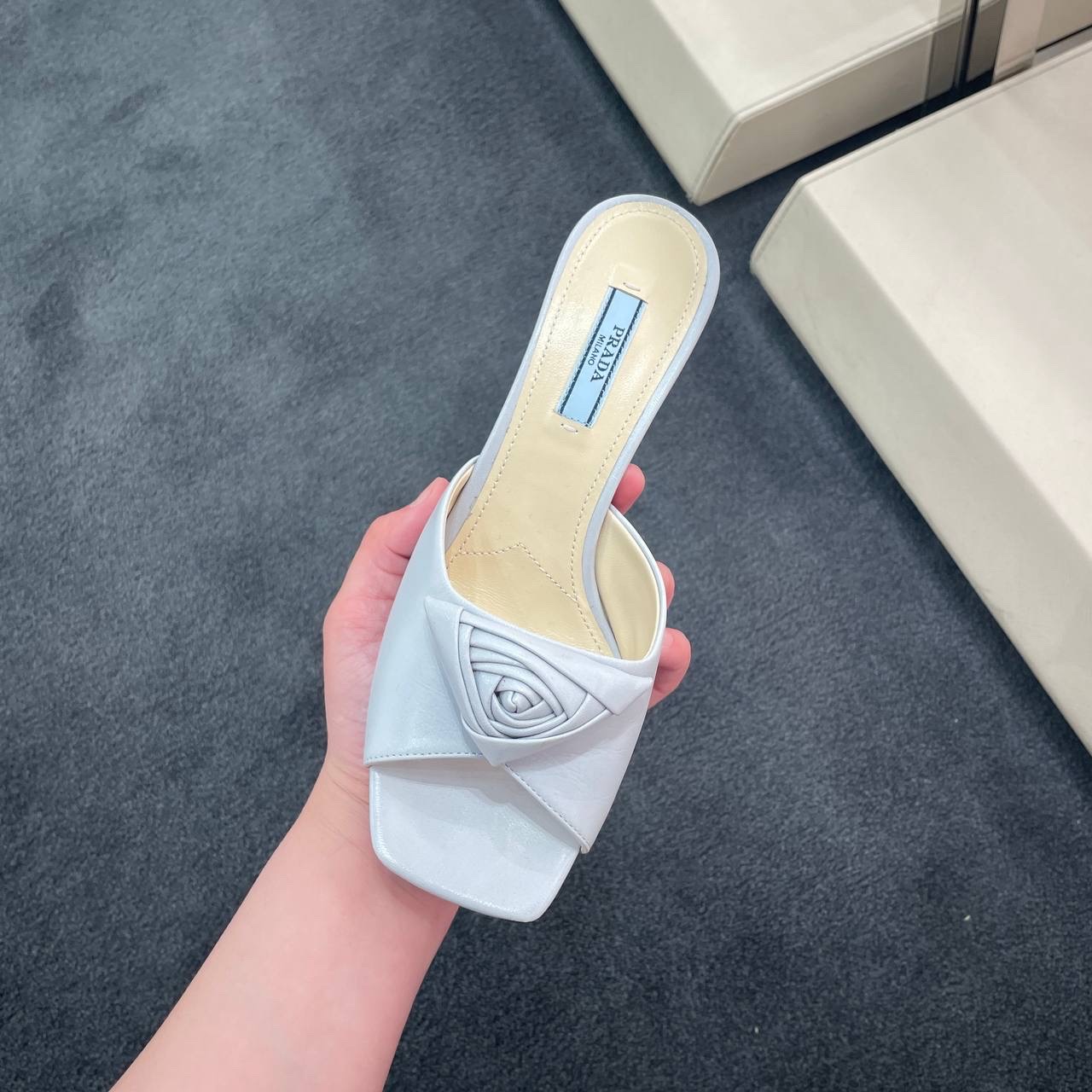 PRADA Sandals side view - Women's luxury Shoes