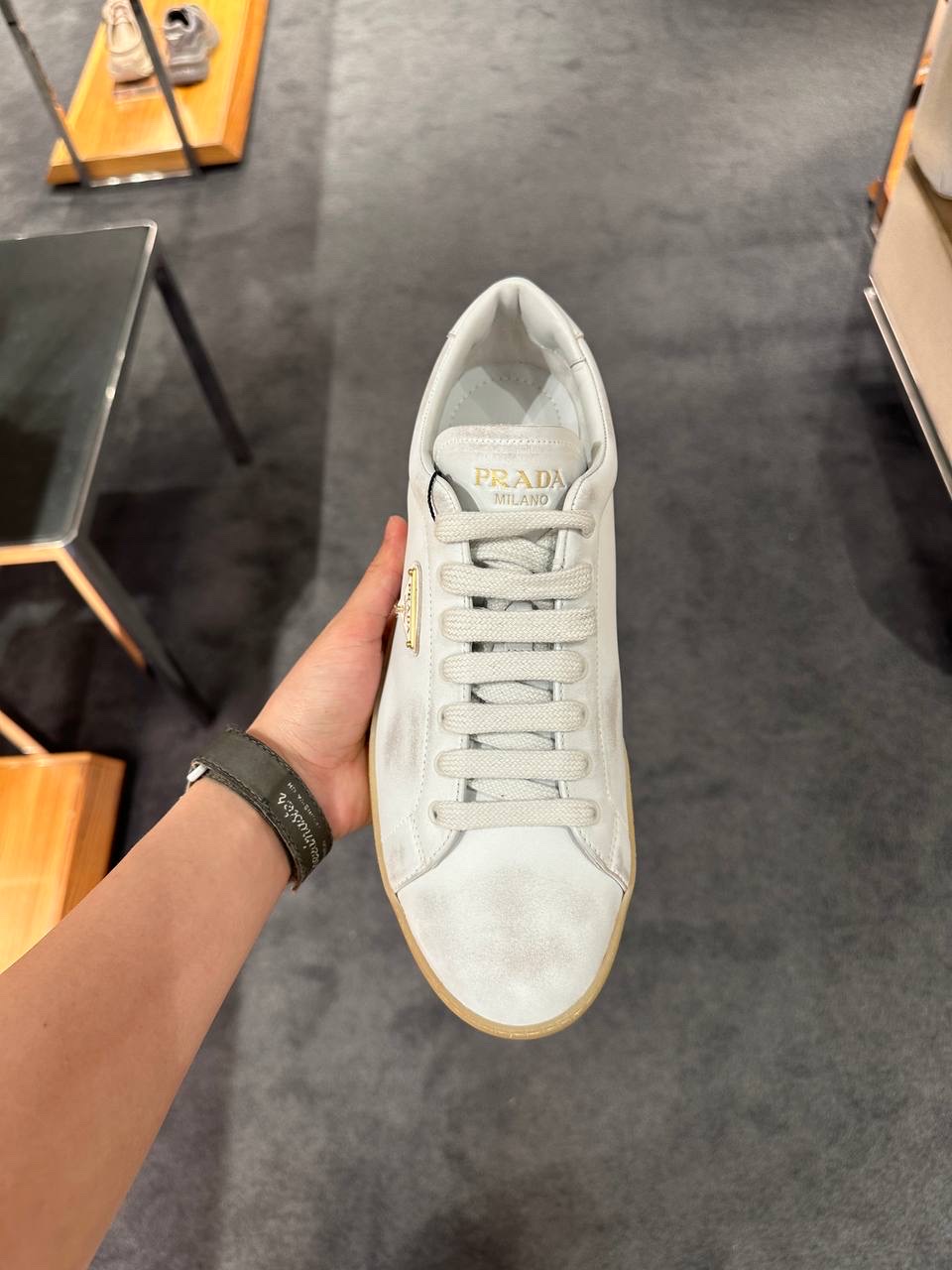 PRADA Sneakers side view - Women's luxury Shoes