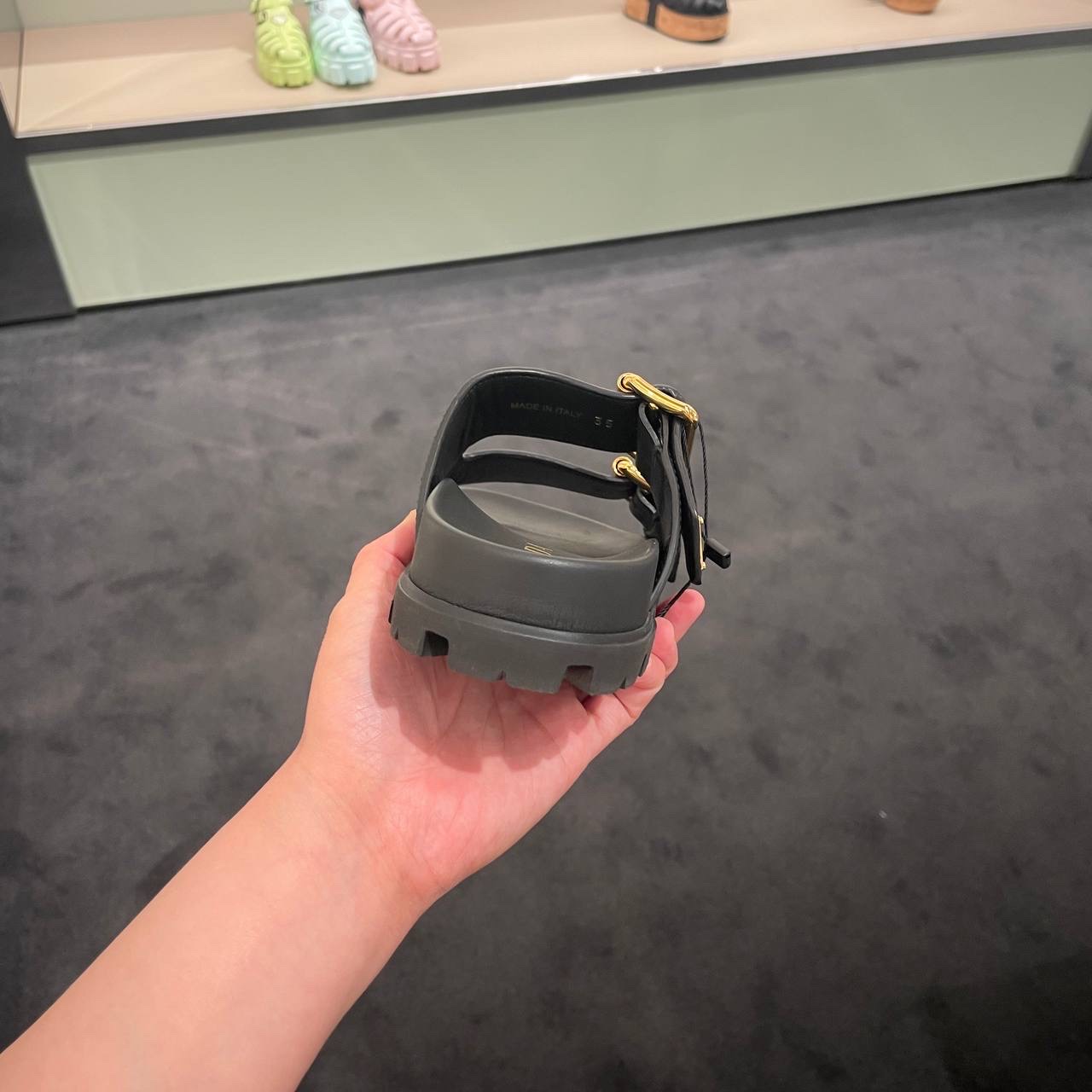 PRADA Slides side view - Women's luxury Shoes