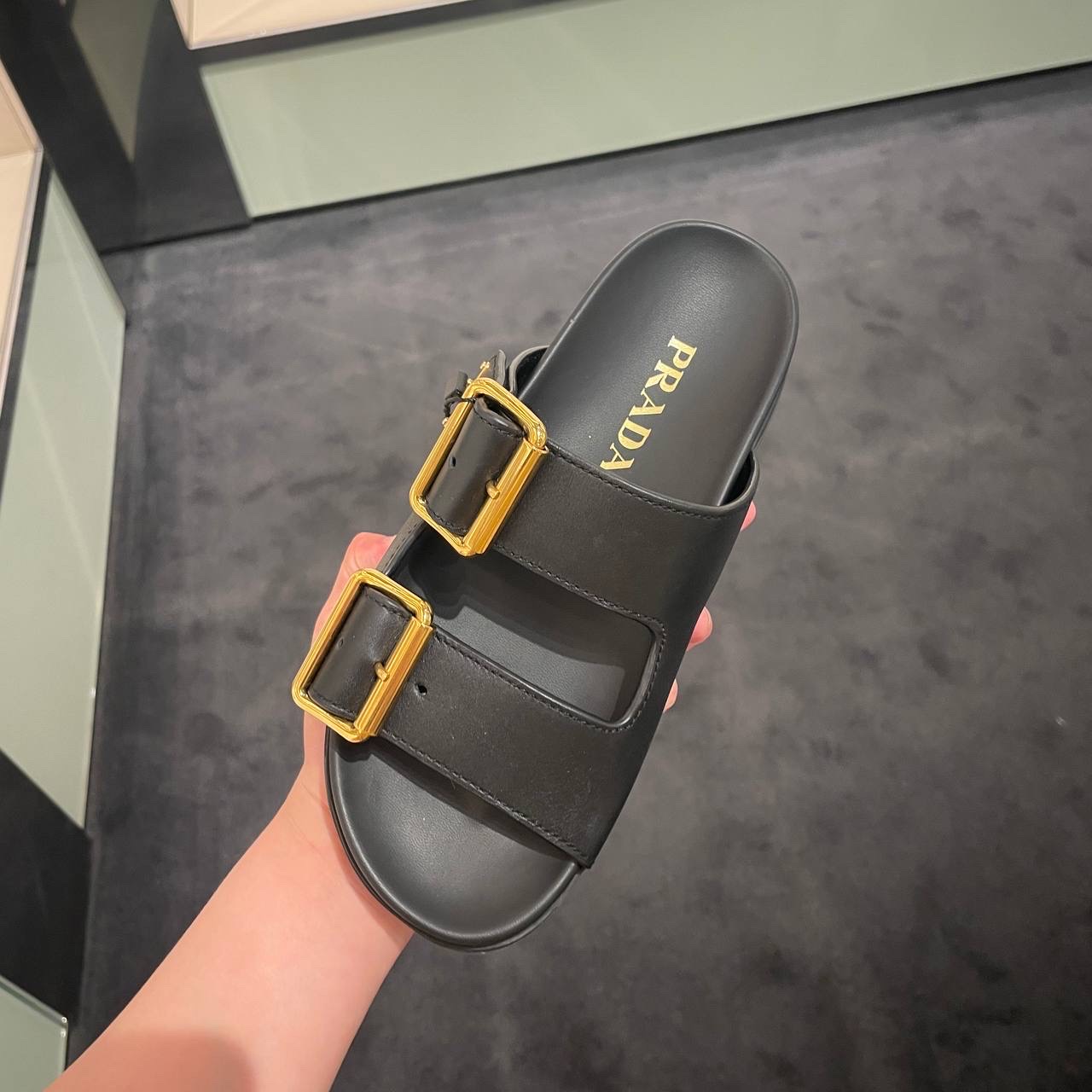 PRADA Slides side view - Women's luxury Shoes