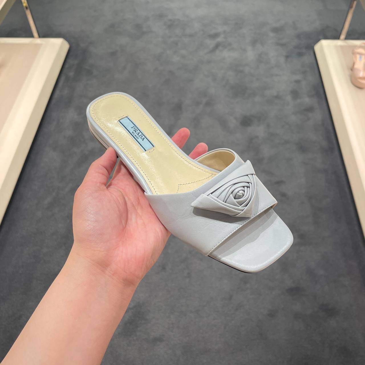 PRADA Slides front view - Women's luxury Shoes