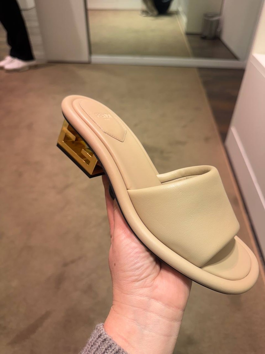 FENDI Slides front view - Women's luxury Shoes