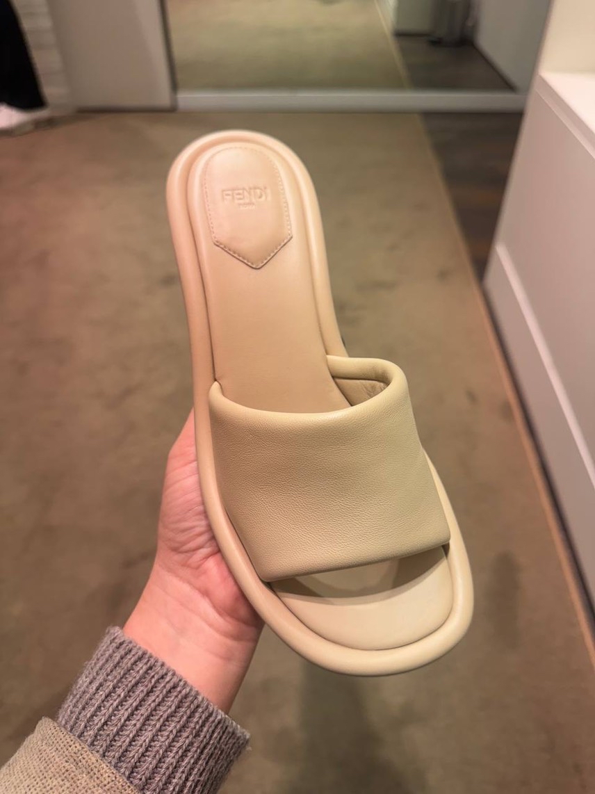 FENDI Slides side view - Women's luxury Shoes
