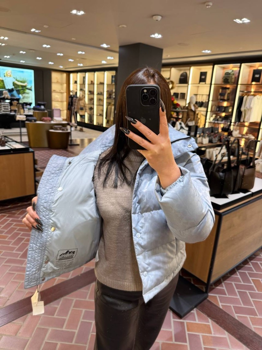 COACH Down jacket side view - Women's luxury Clothes