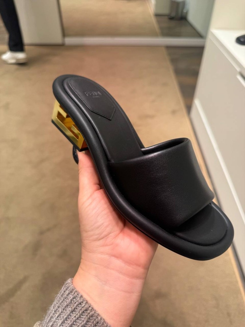 FENDI Slides front view - Women's luxury Shoes