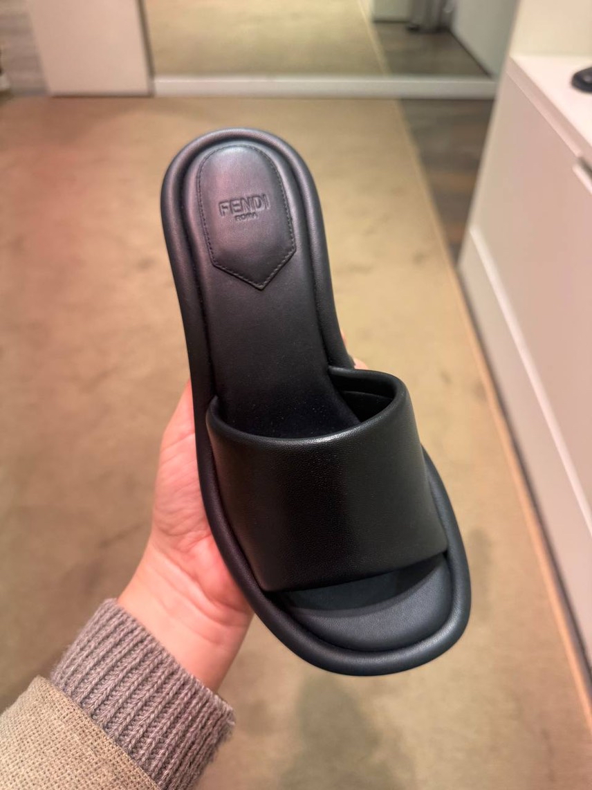 FENDI Slides side view - Women's luxury Shoes