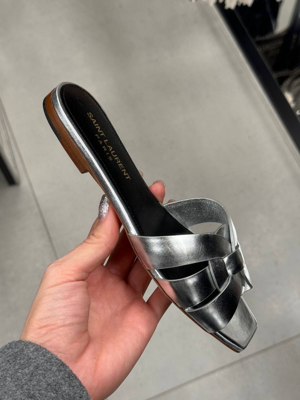 YVES SAINT LAURENT Slides front view - Women's luxury Shoes