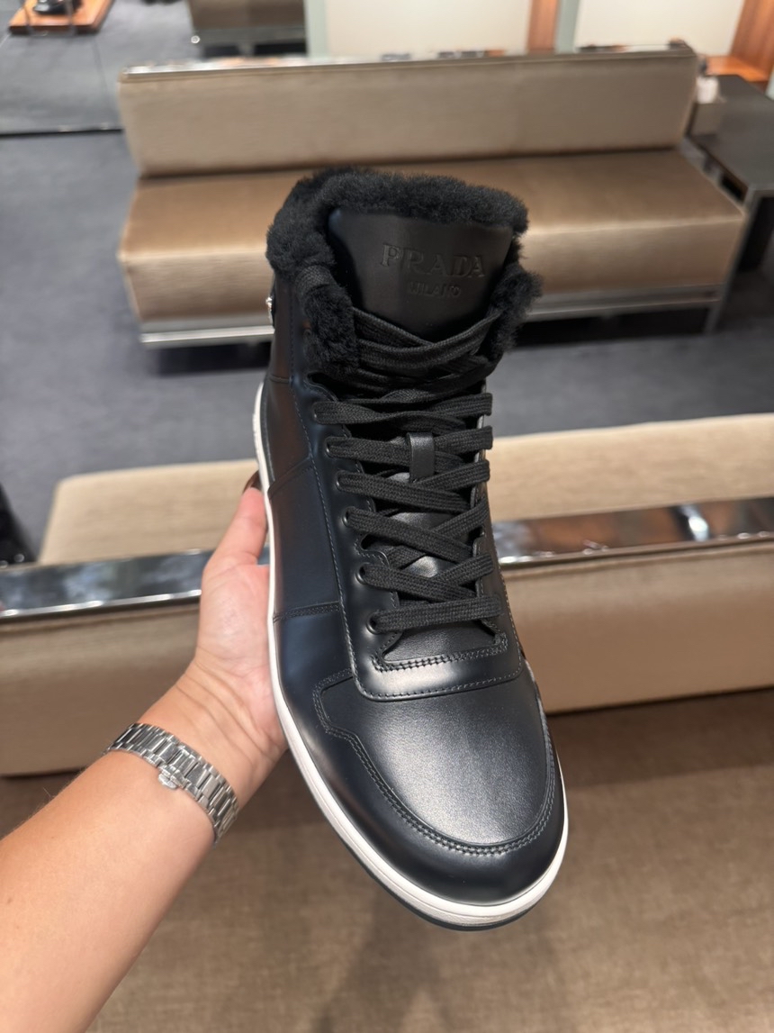 PRADA Sneakers side view - Men's luxury Shoes