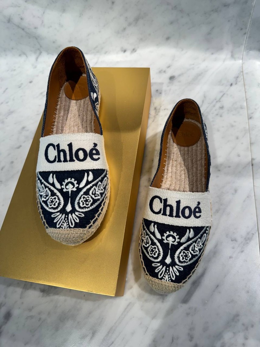 CHLOE Espadrilles side view - Women's luxury Shoes