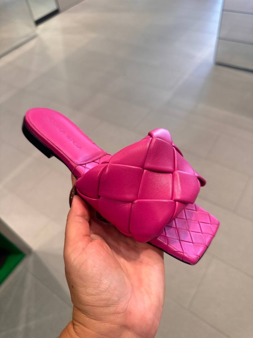 BOTTEGA VENETA Slides front view - Women's luxury Shoes