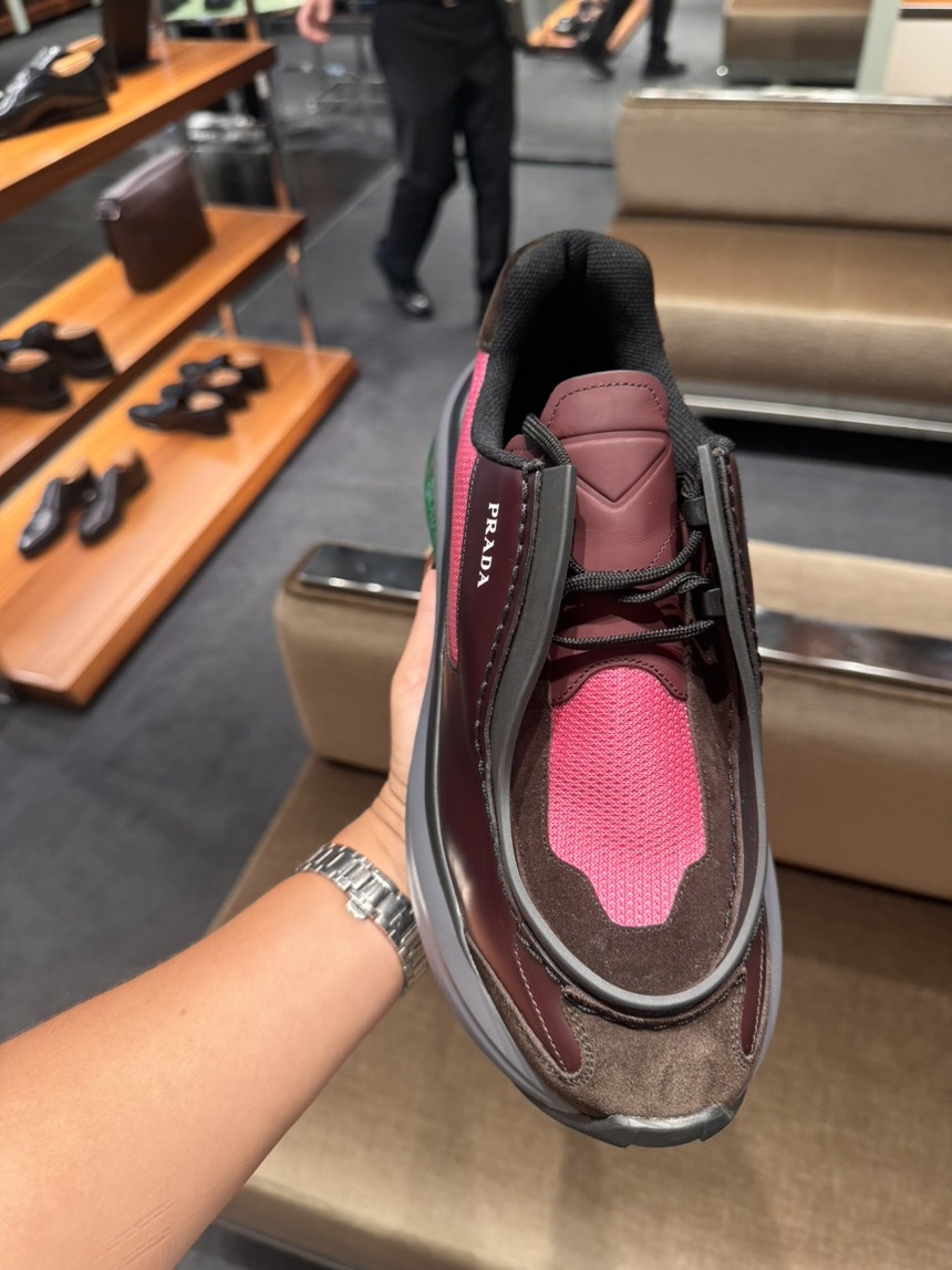 PRADA Sneakers side view - Men's luxury Shoes