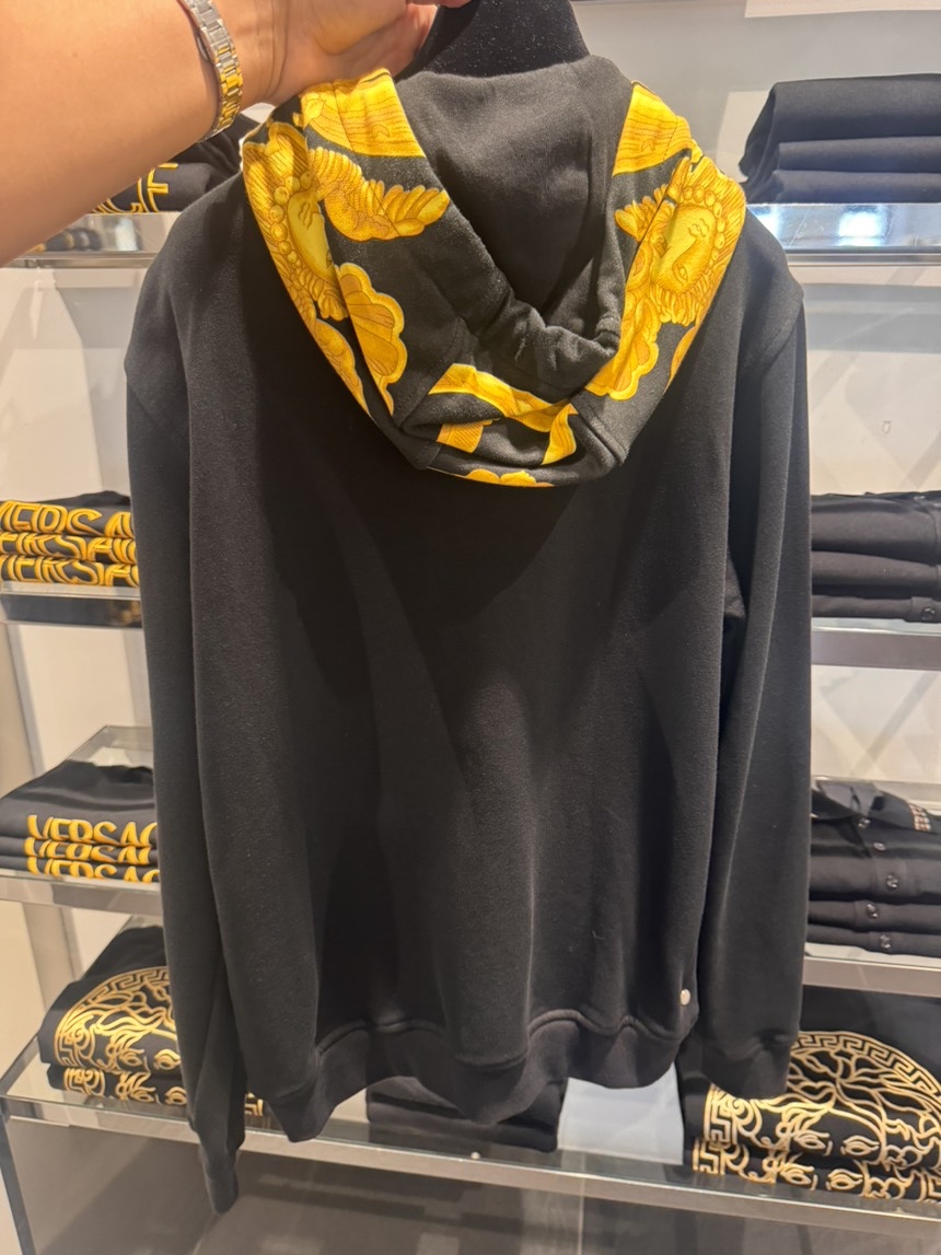 VERSACE Hoodies side view - Men's luxury Clothes