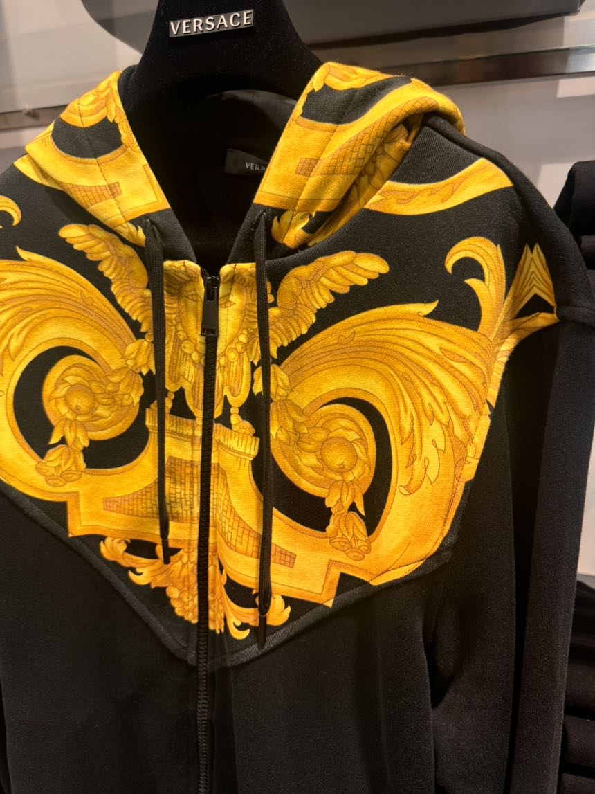 VERSACE Hoodies side view - Men's luxury Clothes