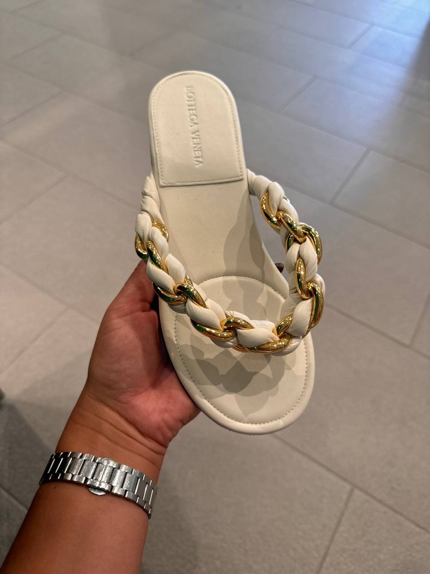 BOTTEGA VENETA Slides side view - Women's luxury Shoes