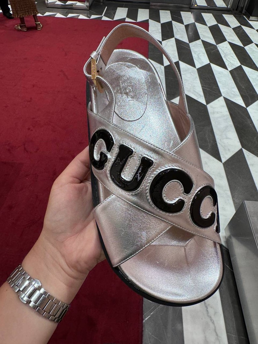 GUCCI Sandals side view - Women's luxury Shoes