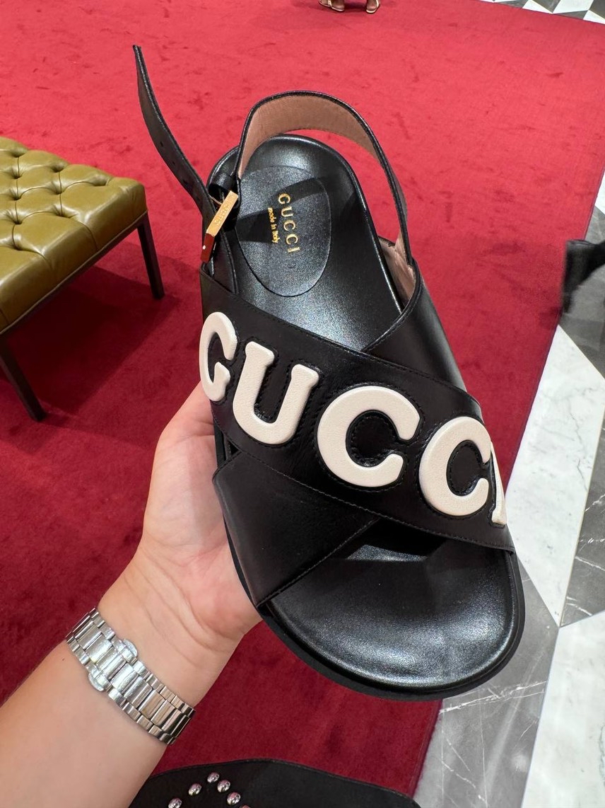 GUCCI Sandals side view - Women's luxury Shoes