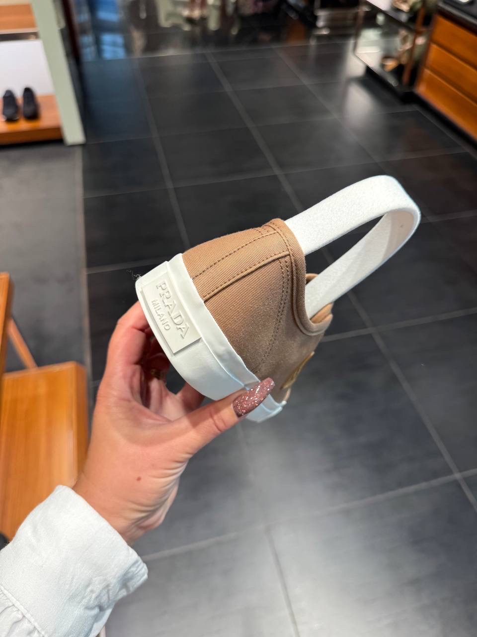 PRADA Sneakers side view - Men luxury Shoes