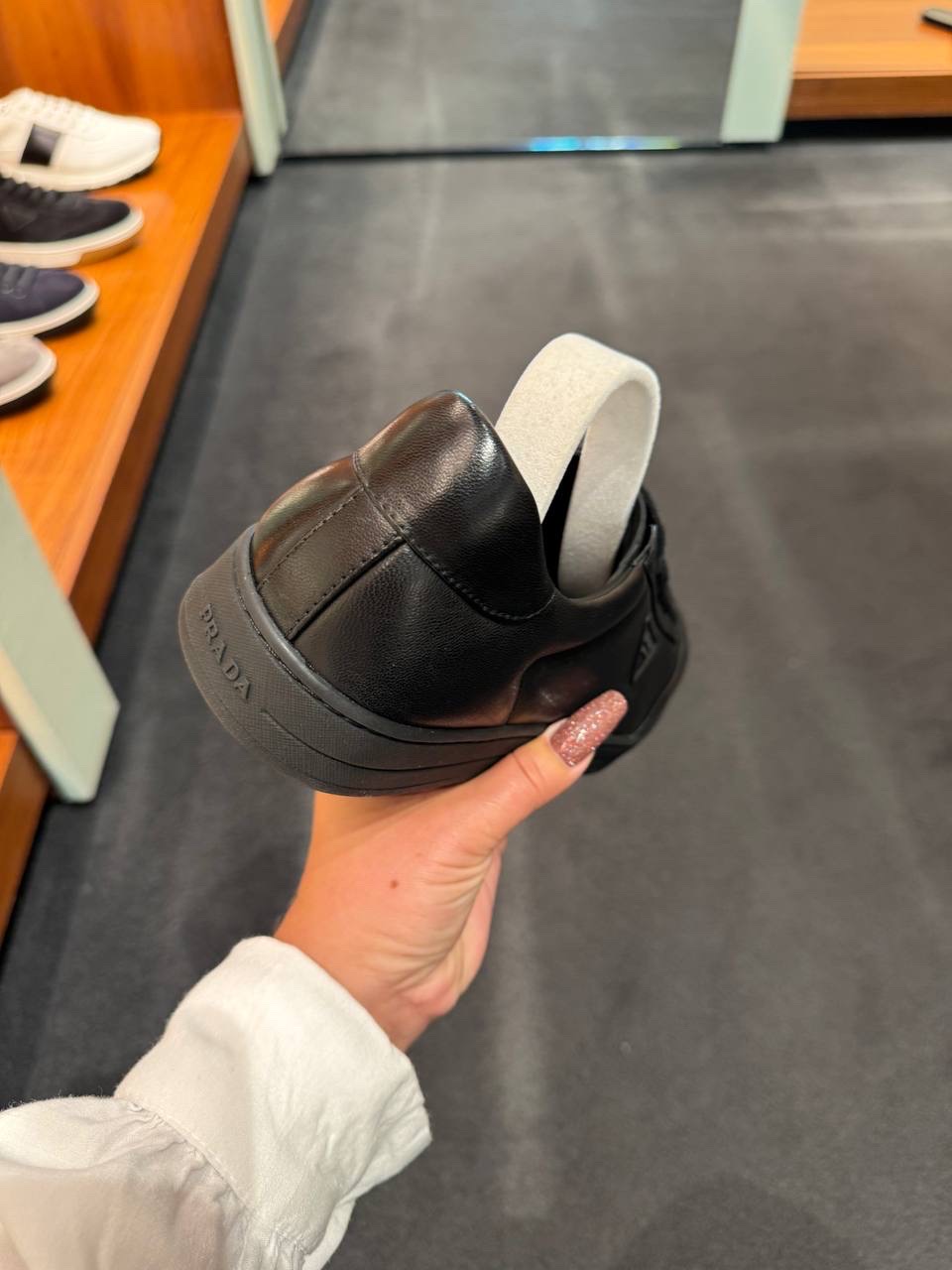 PRADA Sneakers side view - Men luxury Shoes