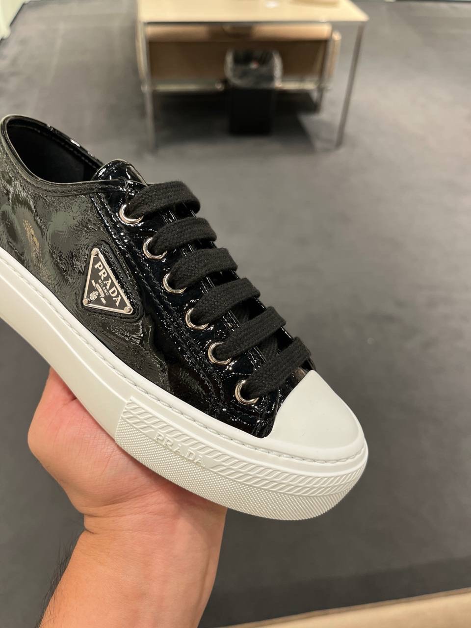 PRADA Sneakers side view - Women luxury Shoes