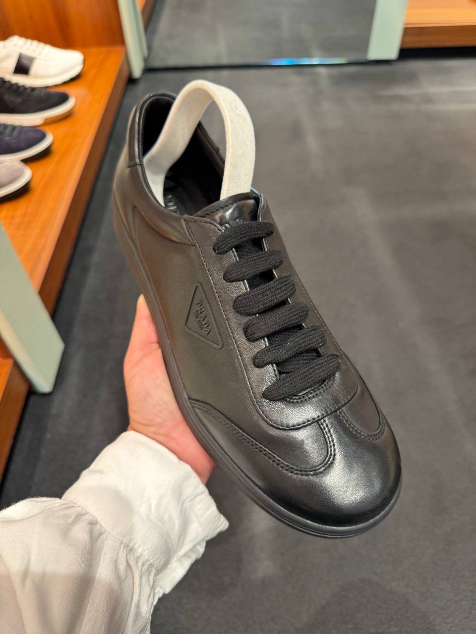 PRADA Sneakers side view - Men luxury Shoes