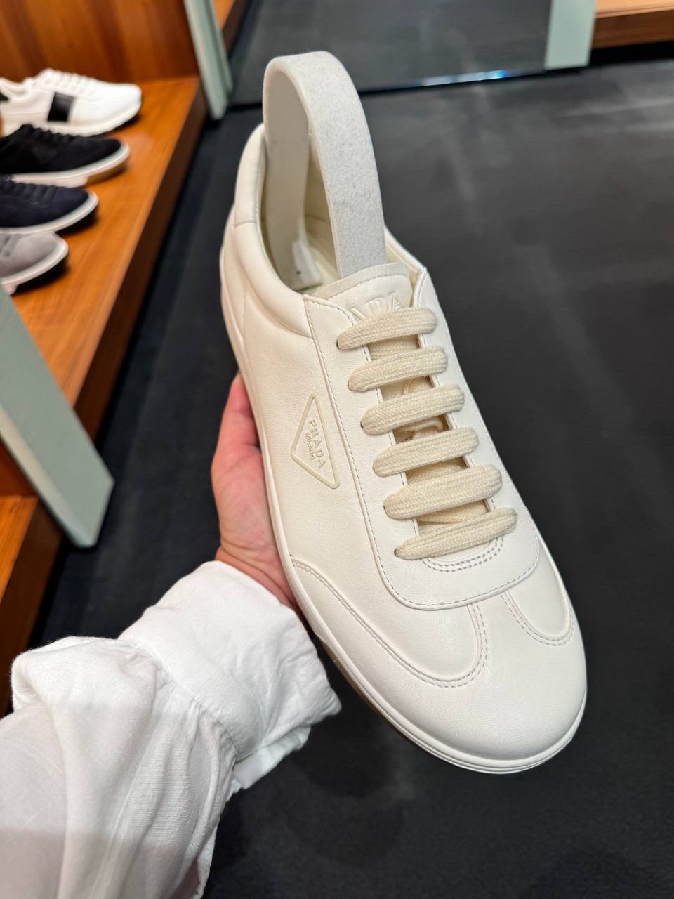 PRADA Sneakers side view - Men luxury Shoes