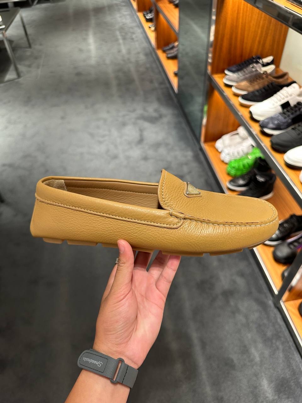 PRADA Moccasins front view - Men luxury Shoes