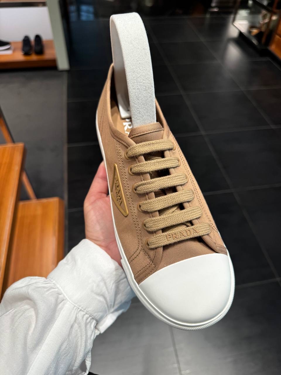 PRADA Sneakers side view - Men luxury Shoes