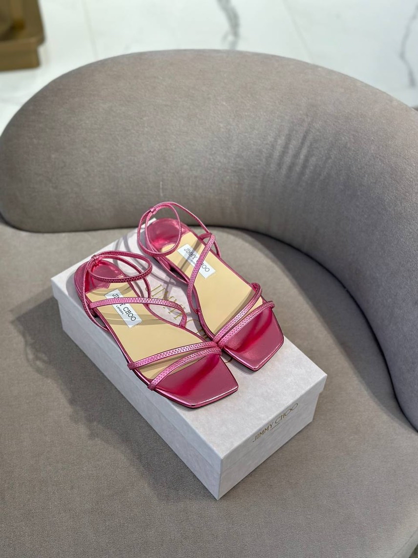 JIMMY CHOO Slides front view - Women's luxury Shoes