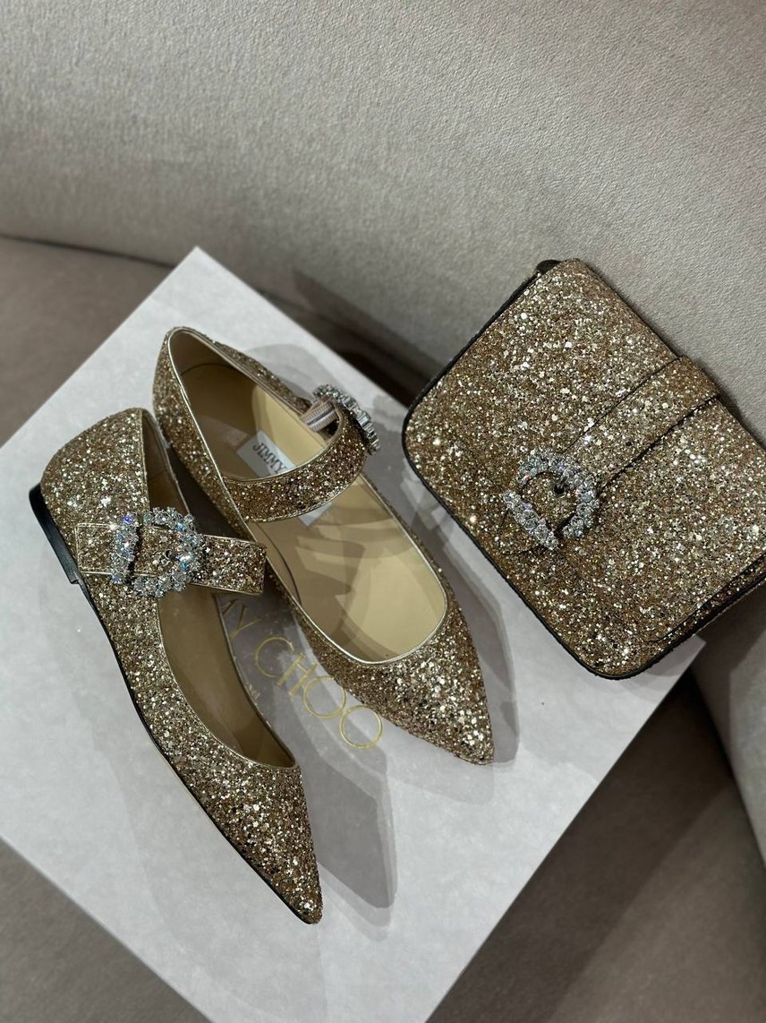 JIMMY CHOO Ballerinas side view - Women's luxury Shoes
