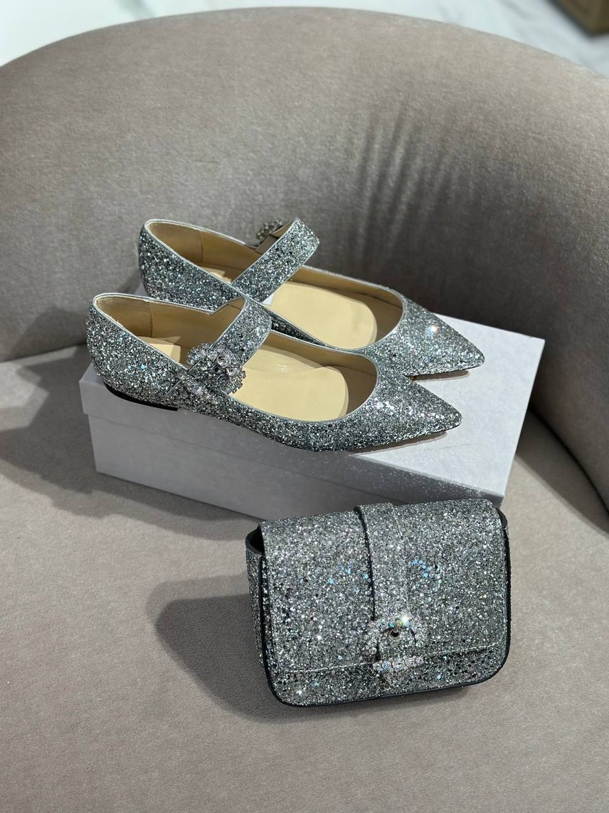 JIMMY CHOO Ballerinas side view - Women's luxury Shoes