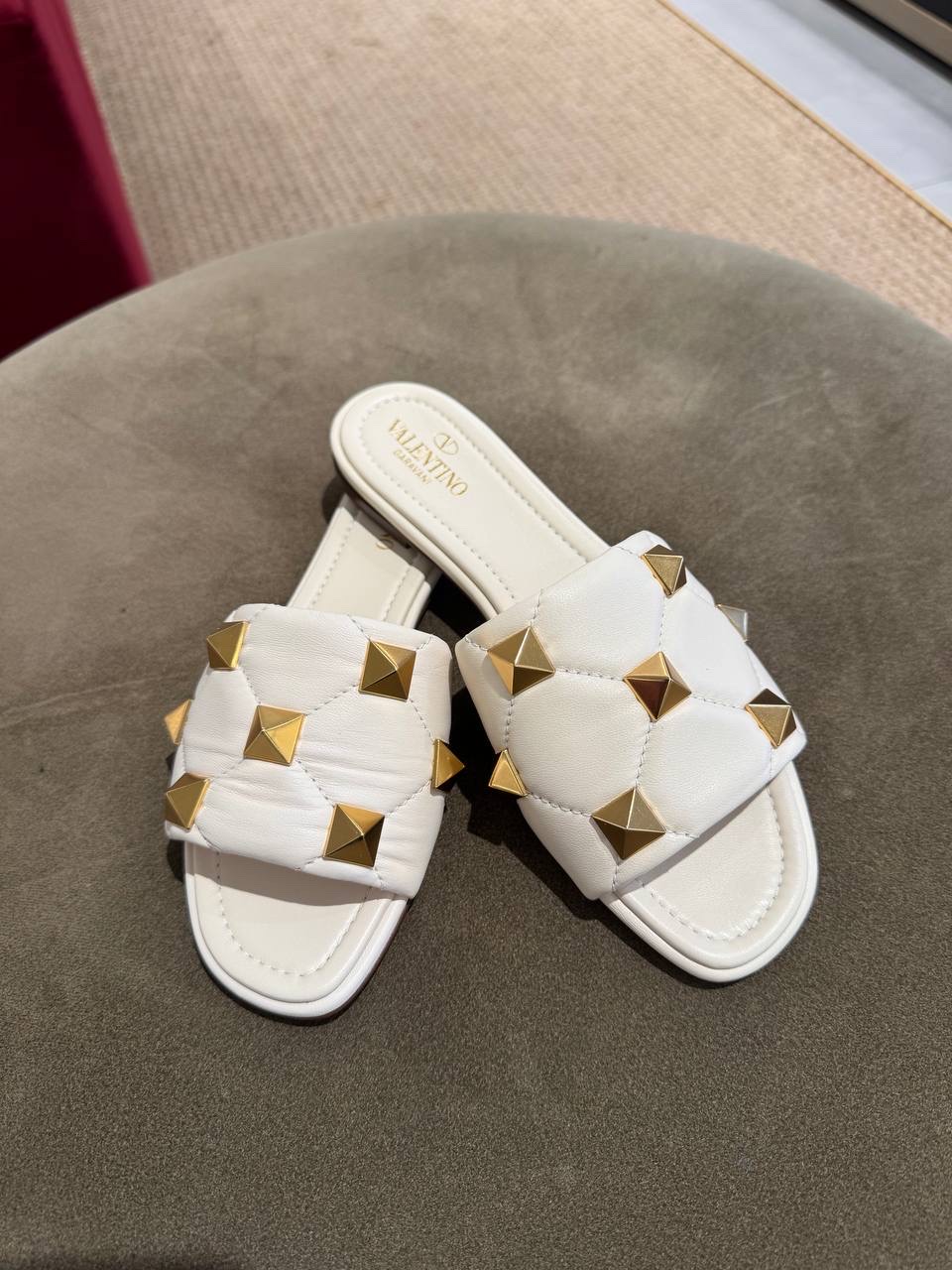 VALENTINO GARAVANI Slides front view - Women's luxury Shoes
