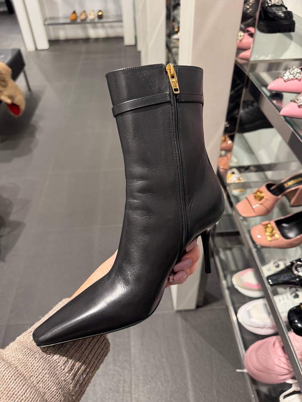 VERSACE Boots side view - Women's luxury Shoes