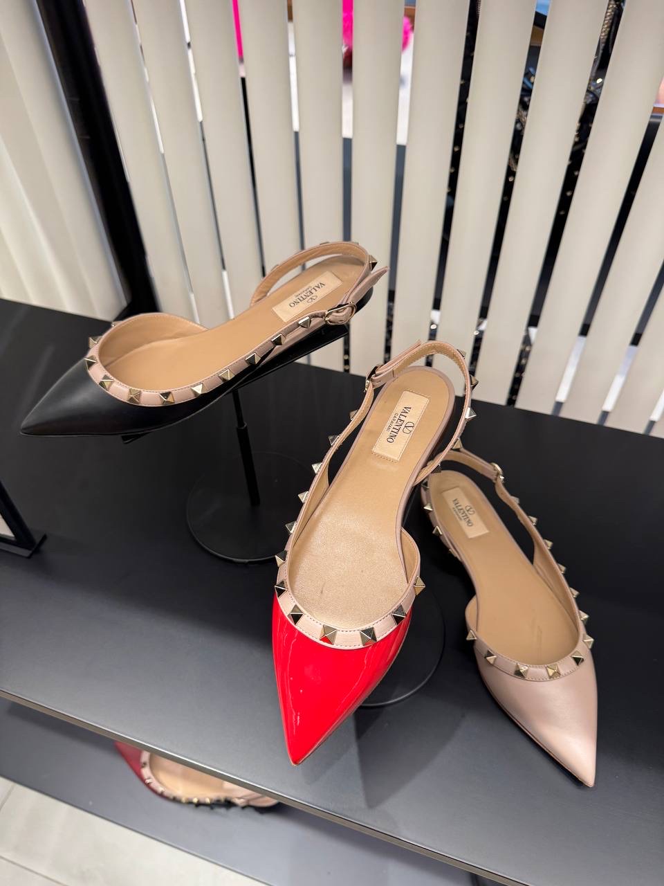 VALENTINO GARAVANI Slides front view - Women's luxury Shoes