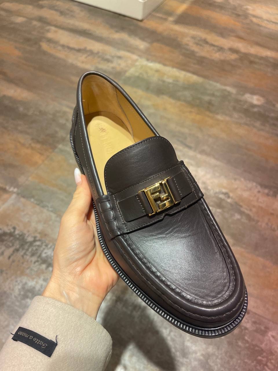 FENDI Moccasins side view - Men's luxury Shoes