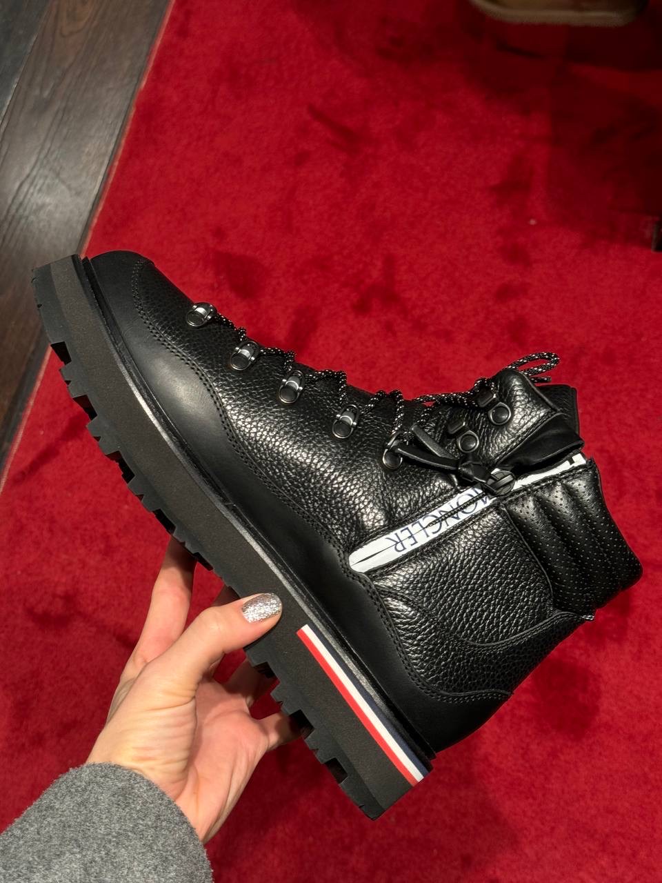 MONCLER Boots side view - Men's luxury Shoes