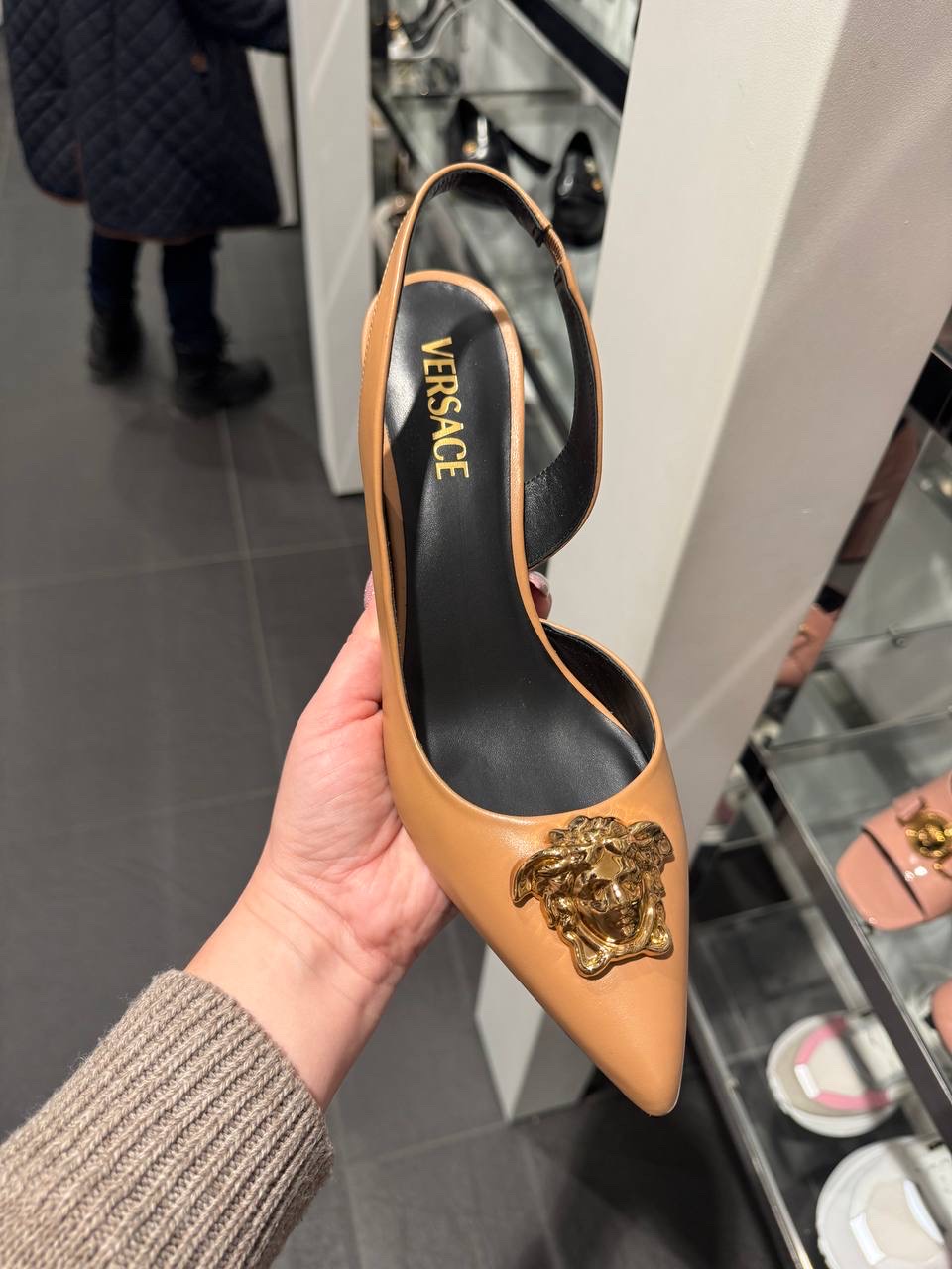 VERSACE Sandals side view - Women's luxury Shoes