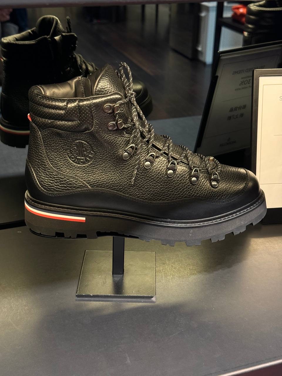 MONCLER Boots side view - Men's luxury Shoes