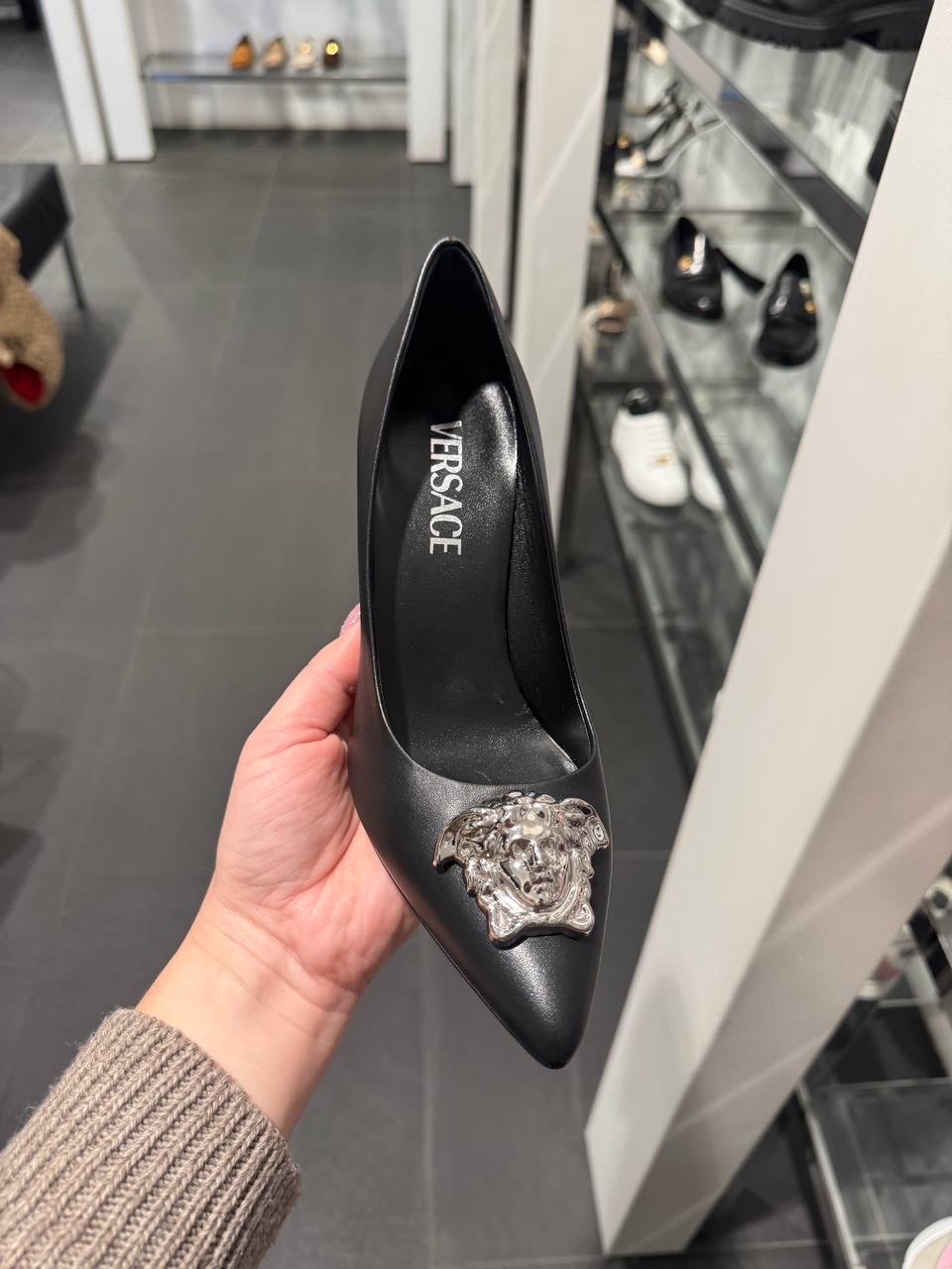 VERSACE Pumps side view - Women's luxury Shoes