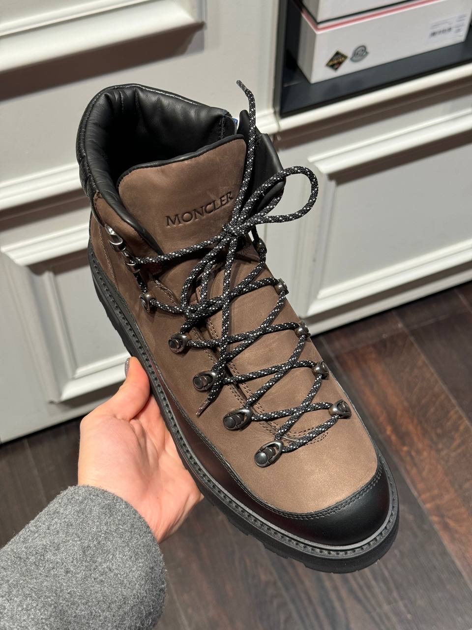 MONCLER Boots side view - Men's luxury Shoes