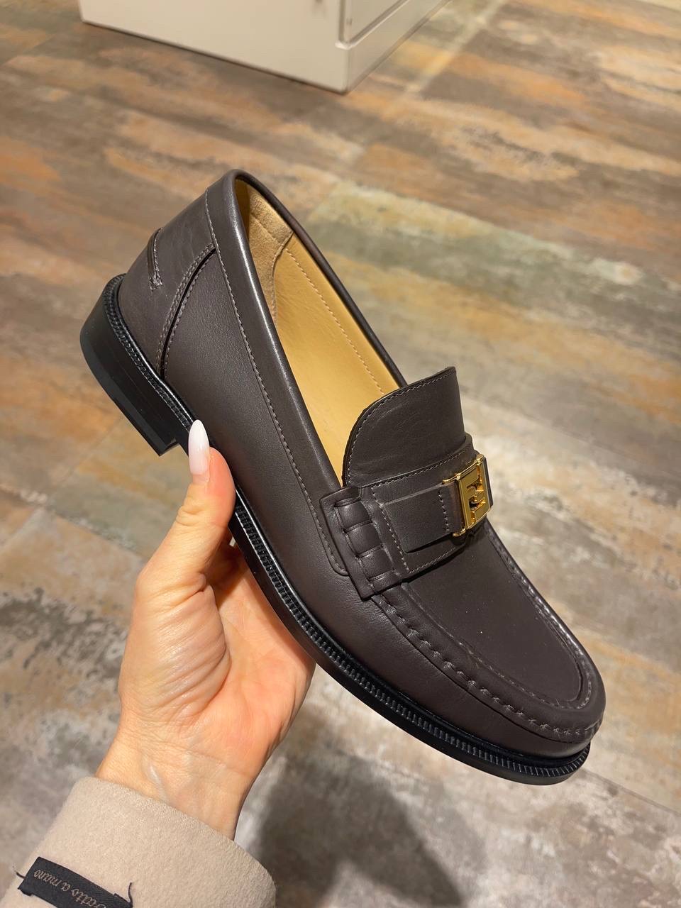 FENDI Moccasins front view - Men's luxury Shoes