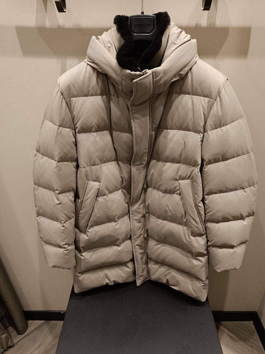 CORNELIANI Down jacket front view - Men's luxury Clothes