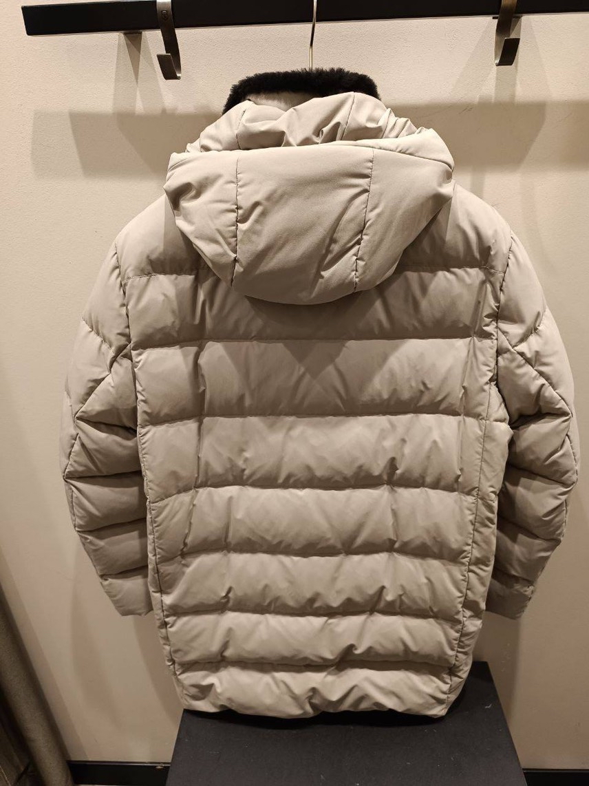 CORNELIANI Down jacket side view - Men's luxury Clothes