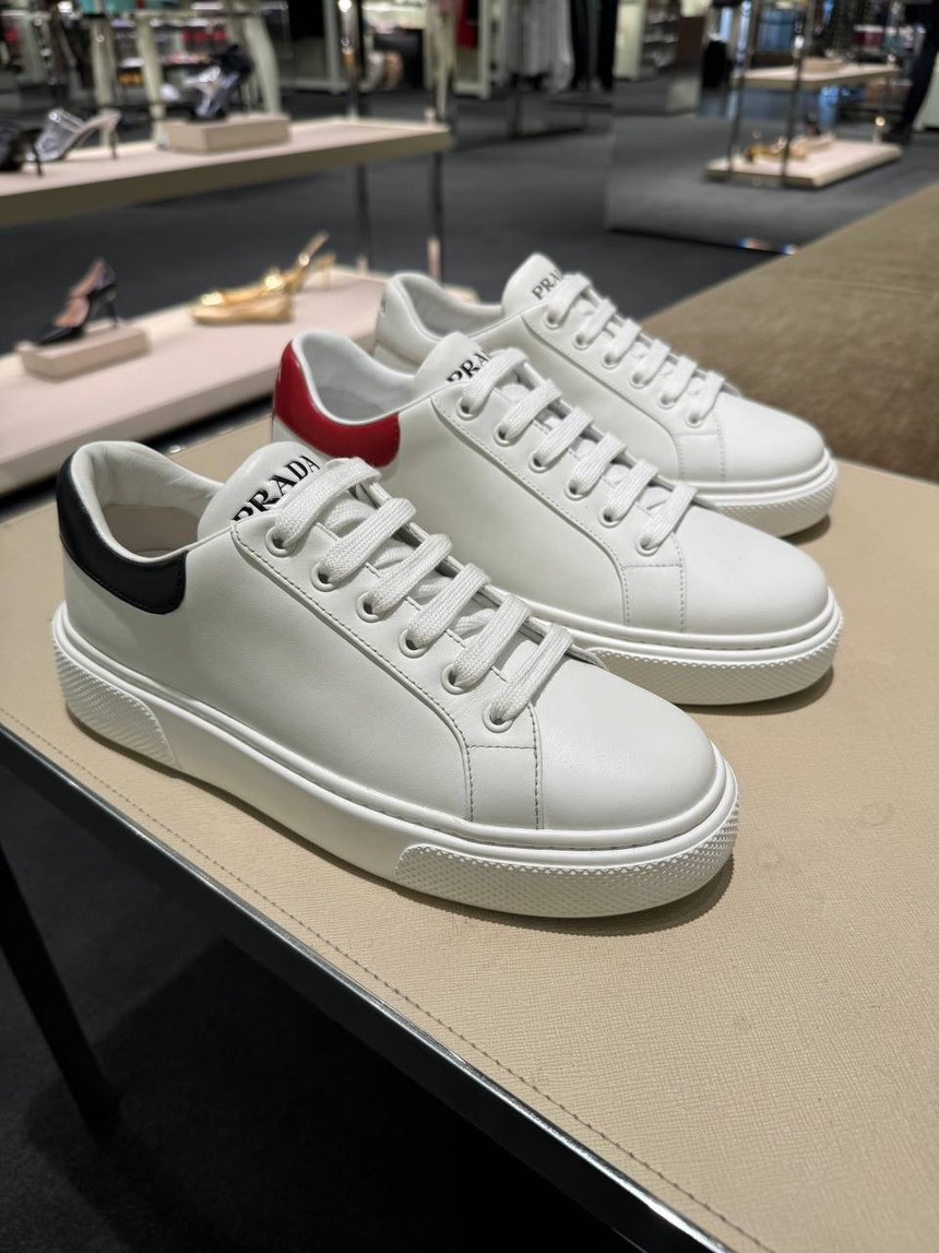 PRADA Sneakers side view - Women's luxury Shoes